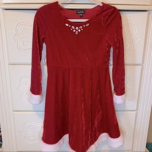 Holiday girls red dress